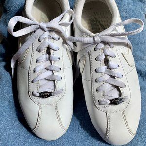 White Leather Nike Cortez Sneakers
